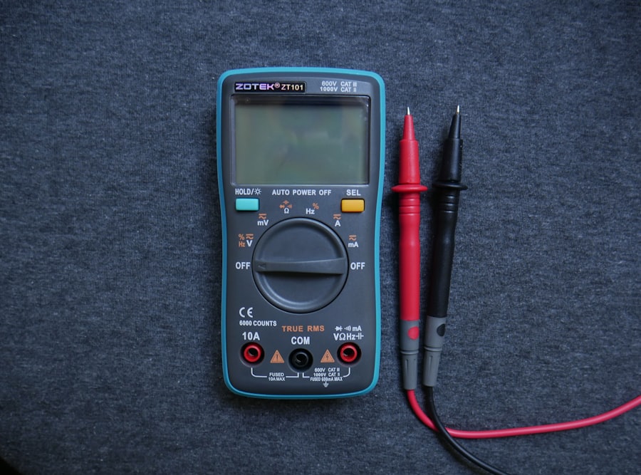 Digital multimeter used for electrical compliance testing